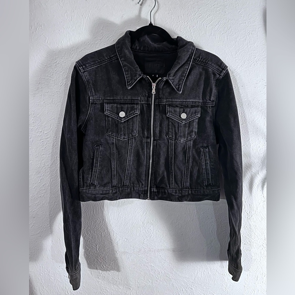 PAIGE Black/Charcoal Jean Jacket